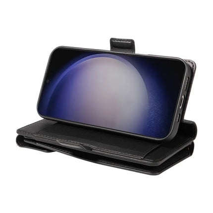 For Samsung Galaxy S23 FE Case with Card Holder Stand PU Leather Flip Phone Cover