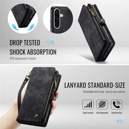 For Samsung Galaxy A56 5G Case CASEME 008 Series Detachable Leather Zipper Wallet Phone Cover