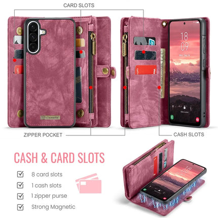 For Samsung Galaxy A56 5G Case CASEME 008 Series Detachable Leather Zipper Wallet Phone Cover