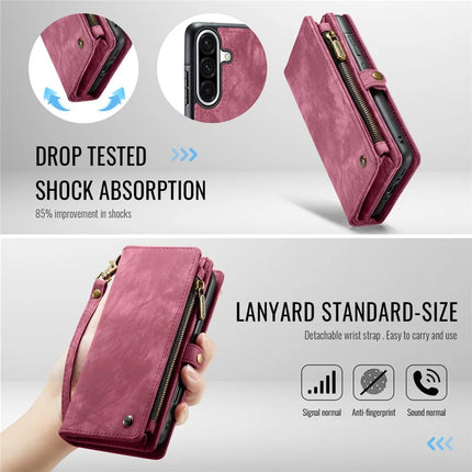 For Samsung Galaxy A56 5G Case CASEME 008 Series Detachable Leather Zipper Wallet Phone Cover