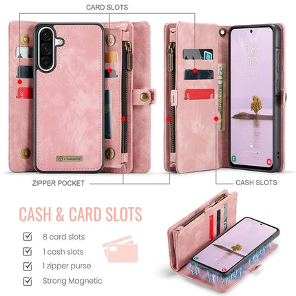 For Samsung Galaxy A56 5G Case CASEME 008 Series Detachable Leather Zipper Wallet Phone Cover