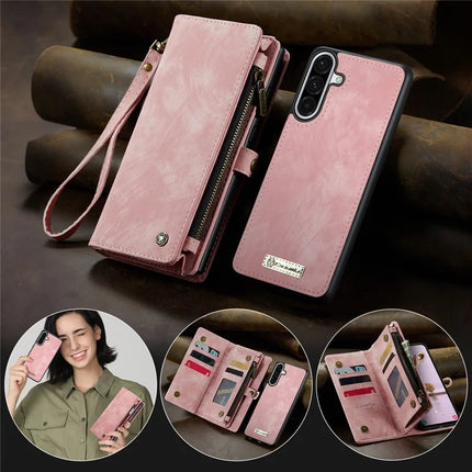 For Samsung Galaxy A56 5G Case CASEME 008 Series Detachable Leather Zipper Wallet Phone Cover