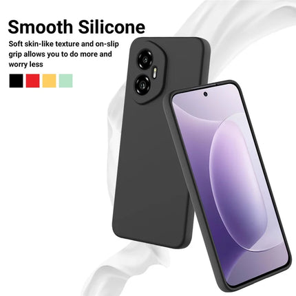 For Honor 300 Liquid Silicone Case Phone Back Cover with Hand Strap