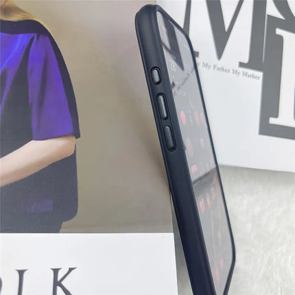 For iPhone 16 Plus Case Curved Frame PC + TPU Phone Cover Anti Drop Protection