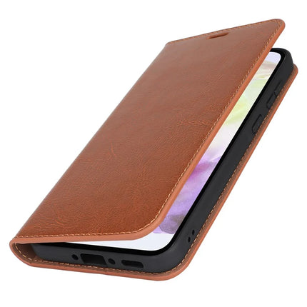 For Samsung Galaxy A56 5G  /  A36 5G Case Crazy Horse Texture Split Leather Wallet Phone Cover