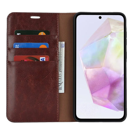 For Samsung Galaxy A56 5G  /  A36 5G Case Crazy Horse Texture Split Leather Wallet Phone Cover