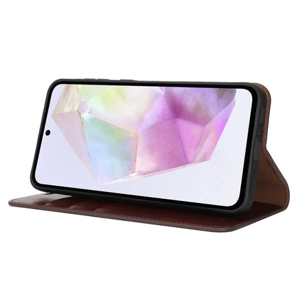 For Samsung Galaxy A56 5G  /  A36 5G Case Crazy Horse Texture Split Leather Wallet Phone Cover