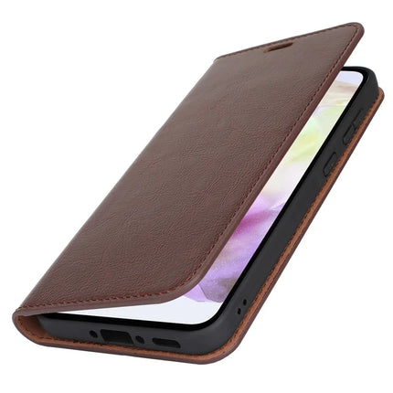 For Samsung Galaxy A56 5G  /  A36 5G Case Crazy Horse Texture Split Leather Wallet Phone Cover