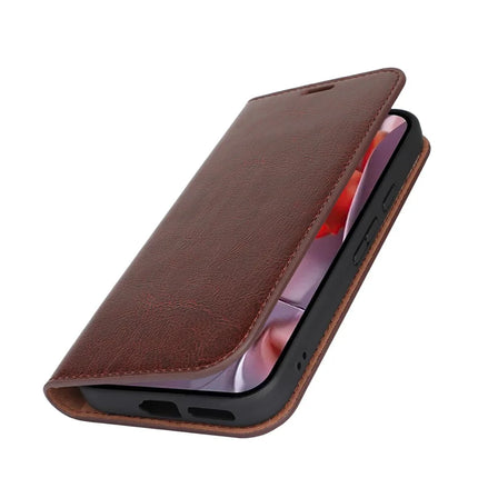 For Google Pixel 9a Case Crazy Horse Texture Split Leather Wallet Phone Cover