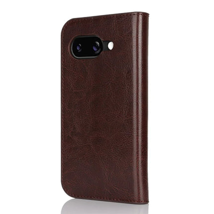 For Google Pixel 9a Case Crazy Horse Texture Split Leather Wallet Phone Cover