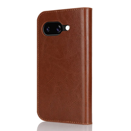For Google Pixel 9a Case Crazy Horse Texture Split Leather Wallet Phone Cover