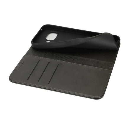For Google Pixel 9a Case PU Leather Calf Textured Magnetic Closing Smart Phone Cover