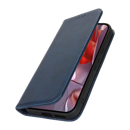 For Google Pixel 9a Case PU Leather Calf Textured Magnetic Closing Smart Phone Cover