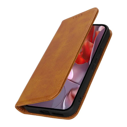 For Google Pixel 9a Case PU Leather Calf Textured Magnetic Closing Smart Phone Cover