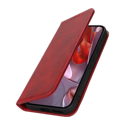 For Google Pixel 9a Case PU Leather Calf Textured Magnetic Closing Smart Phone Cover