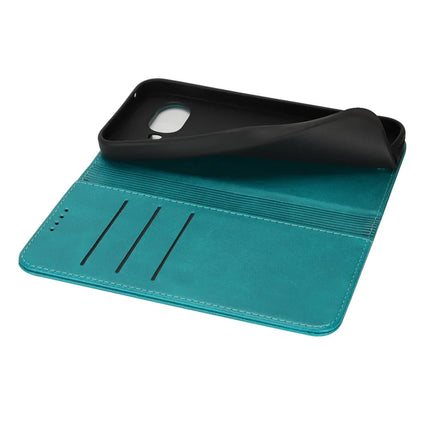For Google Pixel 9a Case PU Leather Calf Textured Magnetic Closing Smart Phone Cover