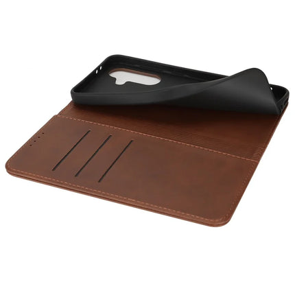 For Samsung Galaxy A56 5G  /  A36 5G Case PU Leather Calf Textured Magnetic Closing Smart Phone Cover