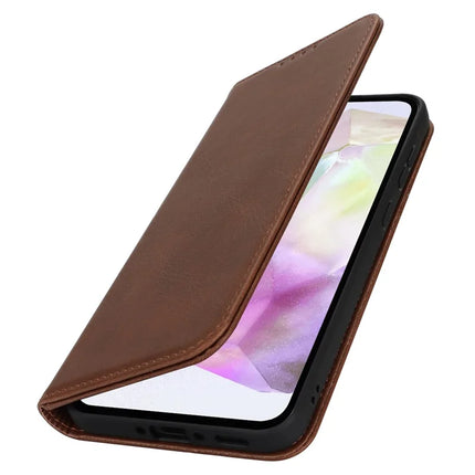 For Samsung Galaxy A56 5G  /  A36 5G Case PU Leather Calf Textured Magnetic Closing Smart Phone Cover