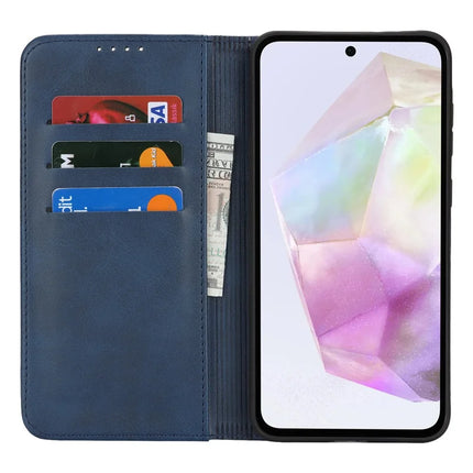 For Samsung Galaxy A56 5G  /  A36 5G Case PU Leather Calf Textured Magnetic Closing Smart Phone Cover