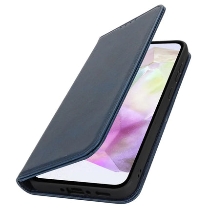 For Samsung Galaxy A56 5G  /  A36 5G Case PU Leather Calf Textured Magnetic Closing Smart Phone Cover