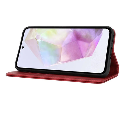 For Samsung Galaxy A56 5G  /  A36 5G Case PU Leather Calf Textured Magnetic Closing Smart Phone Cover