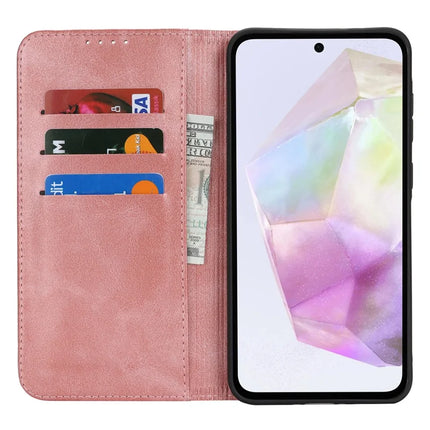 For Samsung Galaxy A56 5G  /  A36 5G Case PU Leather Calf Textured Magnetic Closing Smart Phone Cover