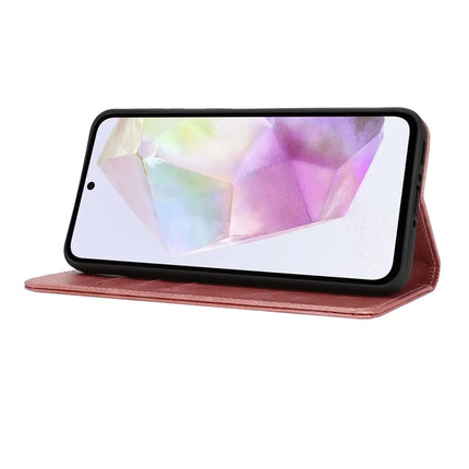 For Samsung Galaxy A56 5G  /  A36 5G Case PU Leather Calf Textured Magnetic Closing Smart Phone Cover