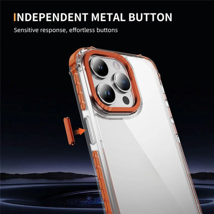 For iPhone 13 Pro Max Crystal Clear Case Airbag Anti Drop TPU + PC Phone Back Cover