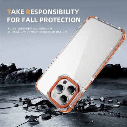For iPhone 13 Pro Max Crystal Clear Case Airbag Anti Drop TPU + PC Phone Back Cover