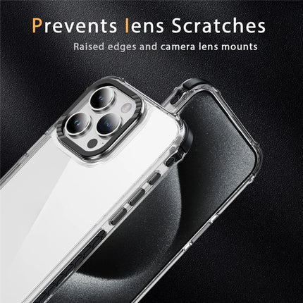 For iPhone 13 Pro Max Crystal Clear Case Airbag Anti Drop TPU + PC Phone Back Cover