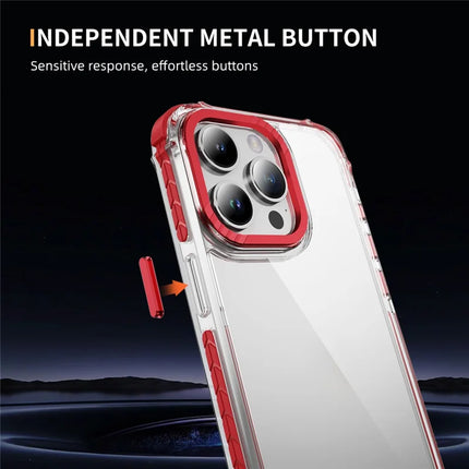 For iPhone 13 Pro Max Crystal Clear Case Airbag Anti Drop TPU + PC Phone Back Cover