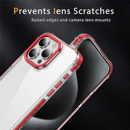 For iPhone 13 Pro Max Crystal Clear Case Airbag Anti Drop TPU + PC Phone Back Cover