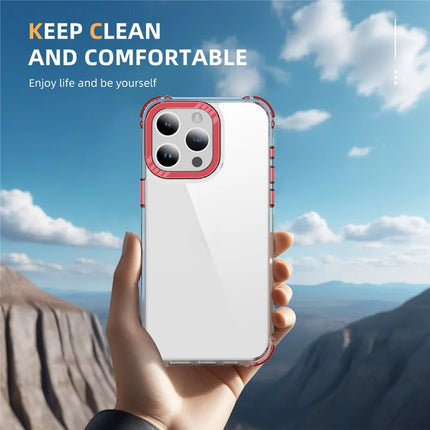 For iPhone 13 Pro Max Crystal Clear Case Airbag Anti Drop TPU + PC Phone Back Cover