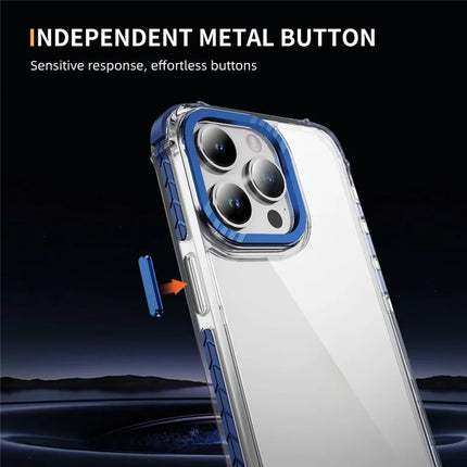 For iPhone 13 Pro Max Crystal Clear Case Airbag Anti Drop TPU + PC Phone Back Cover