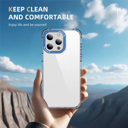 For iPhone 13 Pro Max Crystal Clear Case Airbag Anti Drop TPU + PC Phone Back Cover