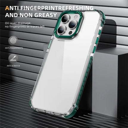 For iPhone 13 Pro Max Crystal Clear Case Airbag Anti Drop TPU + PC Phone Back Cover