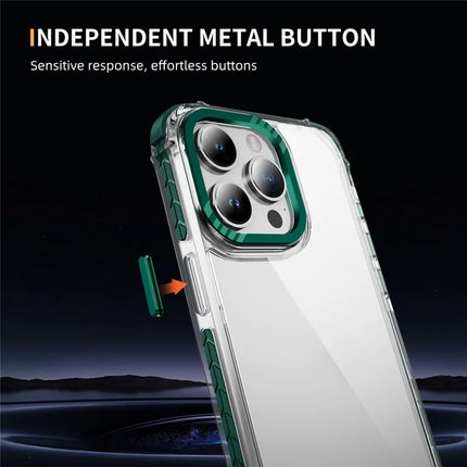 For iPhone 13 Pro Max Crystal Clear Case Airbag Anti Drop TPU + PC Phone Back Cover