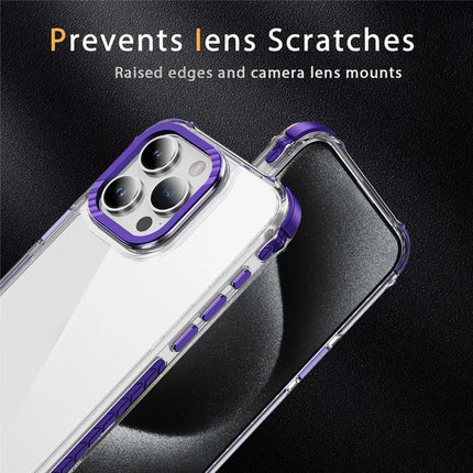 For iPhone 13 Pro Max Crystal Clear Case Airbag Anti Drop TPU + PC Phone Back Cover