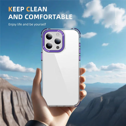 For iPhone 13 Pro Max Crystal Clear Case Airbag Anti Drop TPU + PC Phone Back Cover