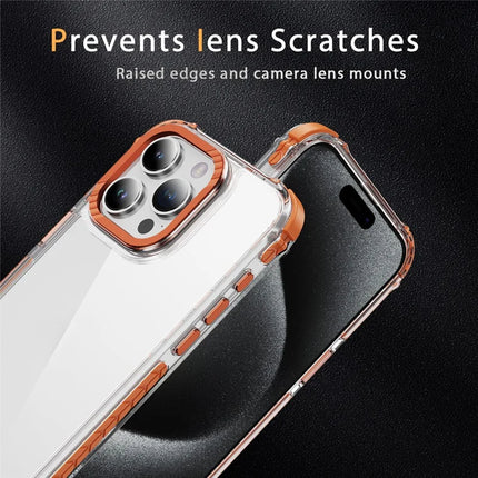 For iPhone 15 Pro Max Crystal Clear Case Airbag Anti Drop TPU + PC Phone Back Cover