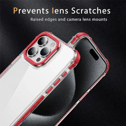 For iPhone 15 Pro Max Crystal Clear Case Airbag Anti Drop TPU + PC Phone Back Cover