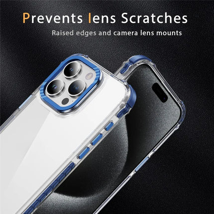 For iPhone 15 Pro Max Crystal Clear Case Airbag Anti Drop TPU + PC Phone Back Cover