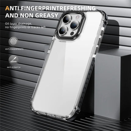ShopCaseCart Premium Durable iPhone 15 Pro Crystal Clear Protective cover Airbag Anti Drop TPU + PC Phone Back Guard