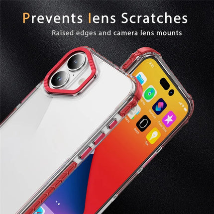 For iPhone 16 Plus Crystal Clear Case Airbag Anti Drop TPU + PC Phone Back Cover