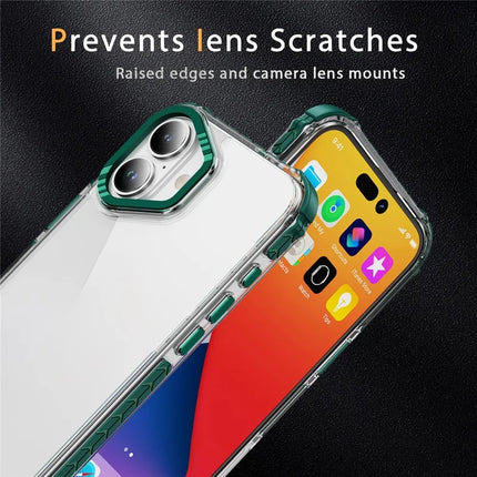 For iPhone 16 Plus Crystal Clear Case Airbag Anti Drop TPU + PC Phone Back Cover