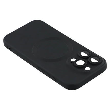 For iPhone 16 Pro Max Case Compatible with MagSafe Liquid Silicone Phone Cover with Tempered Glass Lens Protector