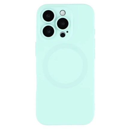 For iPhone 16 Pro Max Case Compatible with MagSafe Liquid Silicone Phone Cover with Tempered Glass Lens Protector