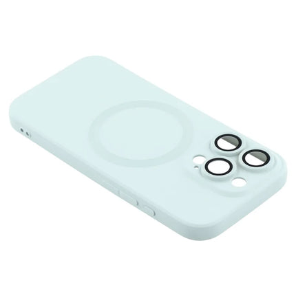 For iPhone 16 Pro Max Case Compatible with MagSafe Liquid Silicone Phone Cover with Tempered Glass Lens Protector