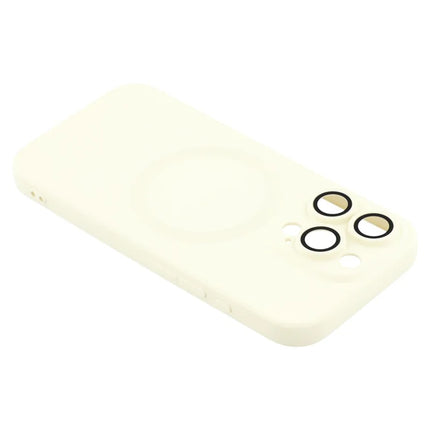 For iPhone 16 Pro Max Case Compatible with MagSafe Liquid Silicone Phone Cover with Tempered Glass Lens Protector