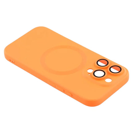 For iPhone 16 Pro Max Case Compatible with MagSafe Liquid Silicone Phone Cover with Tempered Glass Lens Protector